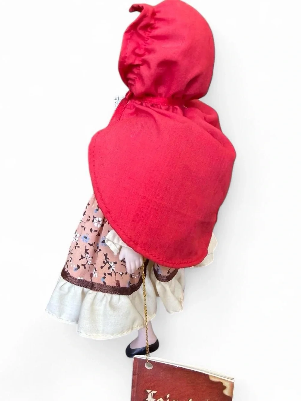 Vintage Russ Berrie Porcelain Doll Red Riding Hood Doll with original box  7.5”